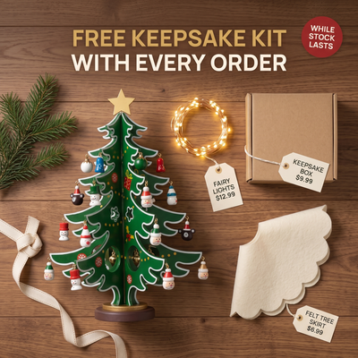 The Adventree™ Wooden Advent Tree (24 Ornaments)